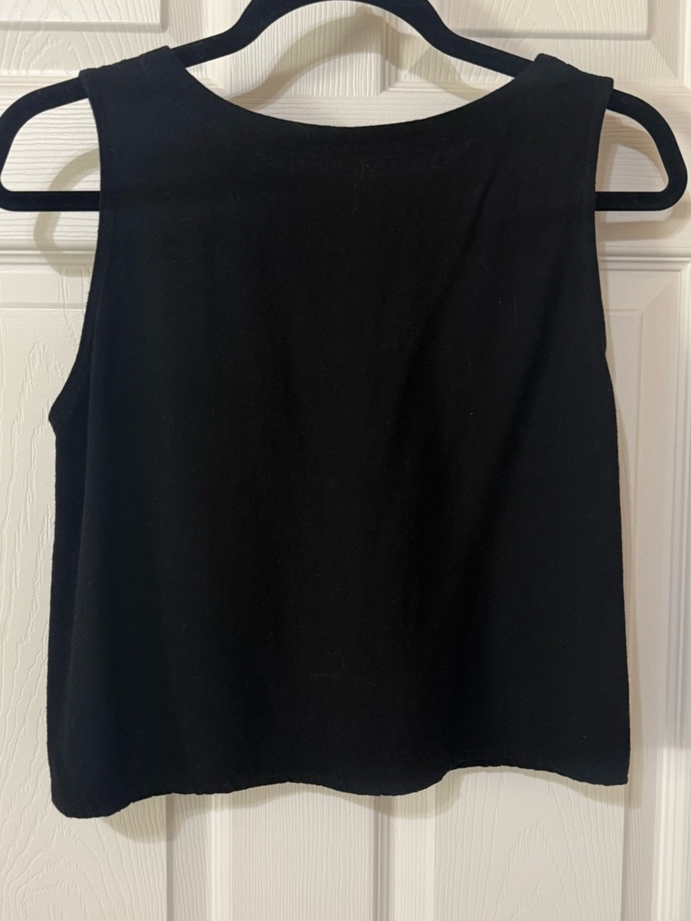 Linen Blend Flowy Crop Top - Women